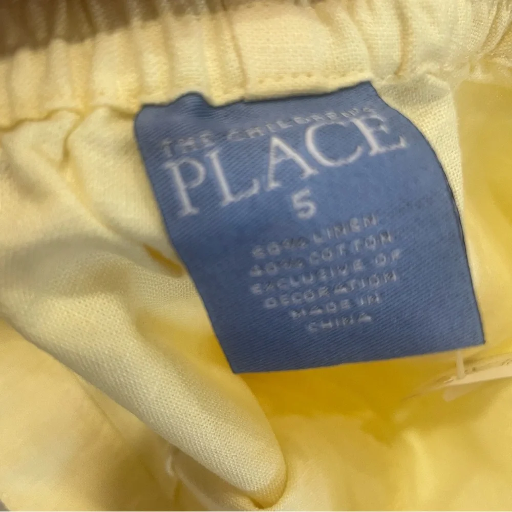 The Children's Place Light Yellow Wide Leg Set